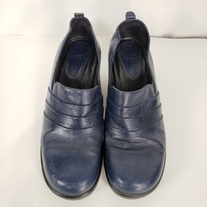 Dansko Blue Leather Clogs